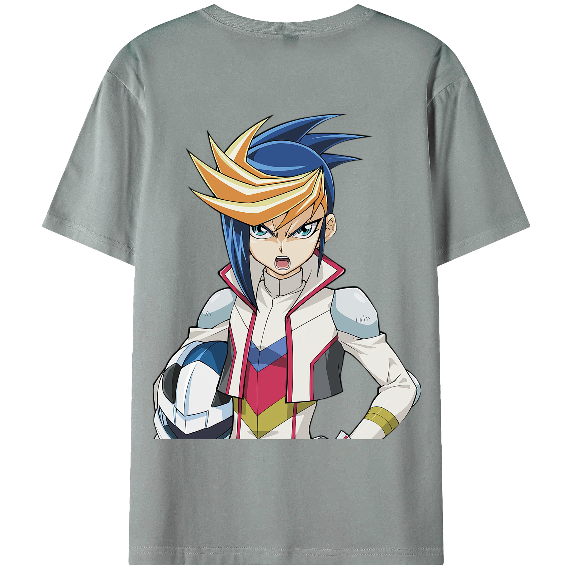 （画像用） 遊☆戯☆王 Yu-Gi-Oh! 綿100％ メンズ半袖Tシャツ（バックプリント） 通気性